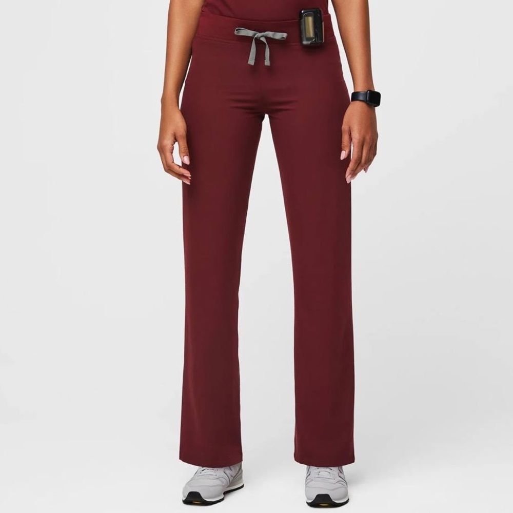 burgundy livingston scrub pant